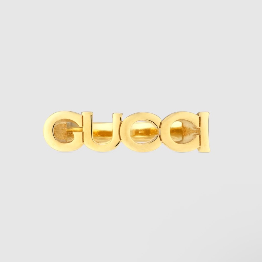 Gucci Gold Logo Ring authentic